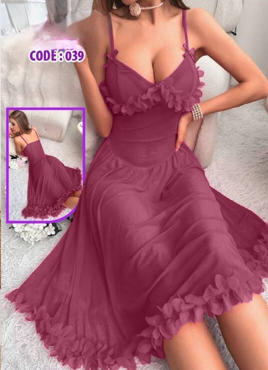 لانجرى عرائسي شيفون فري سايز كود  039