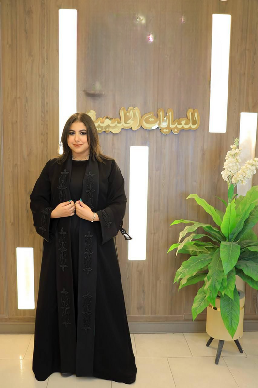 عباية خليجي حرير خروج حريمى كود 530