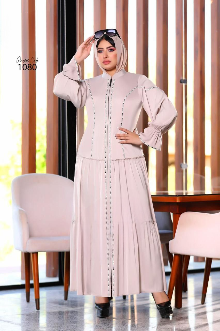 عباية خليجي حرير خروج حريمى كود 1080