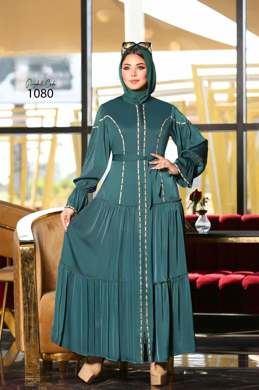 عباية خليجي حرير خروج حريمى كود 1080