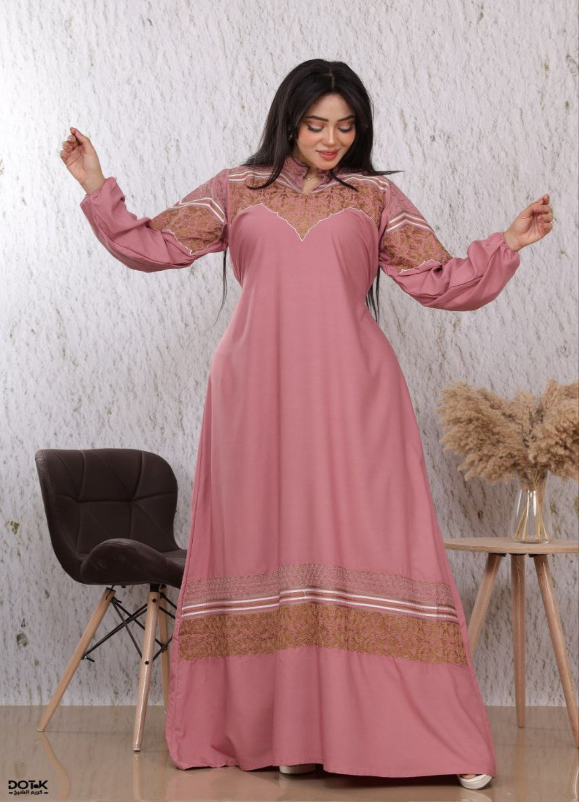 A1094 عباية استقبال قطن  كود