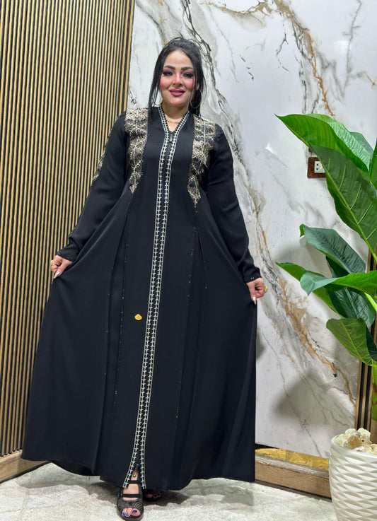 عباية خليجي حرير خروج حريمى كود 112