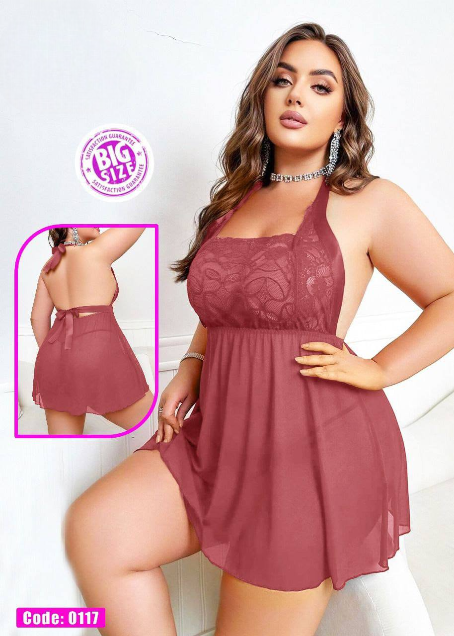 0117 لانجرى شيفون بيج سايز كود