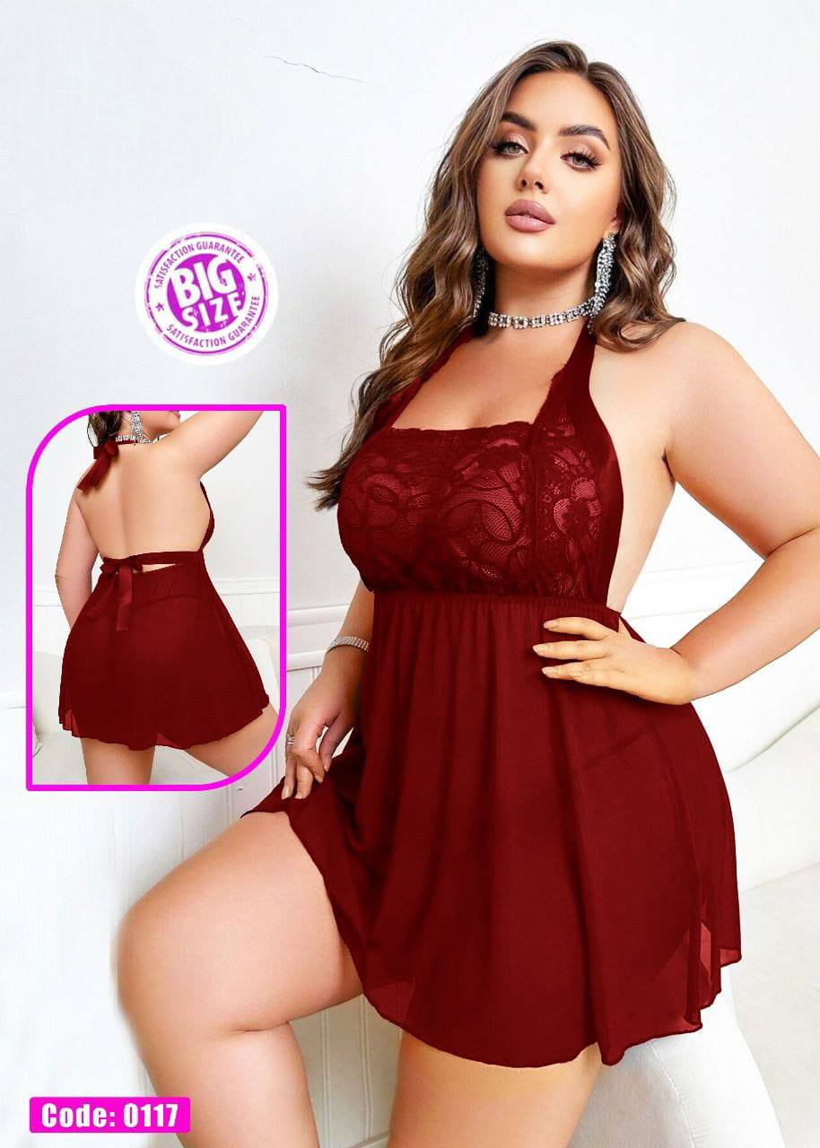 0117 لانجرى شيفون بيج سايز كود