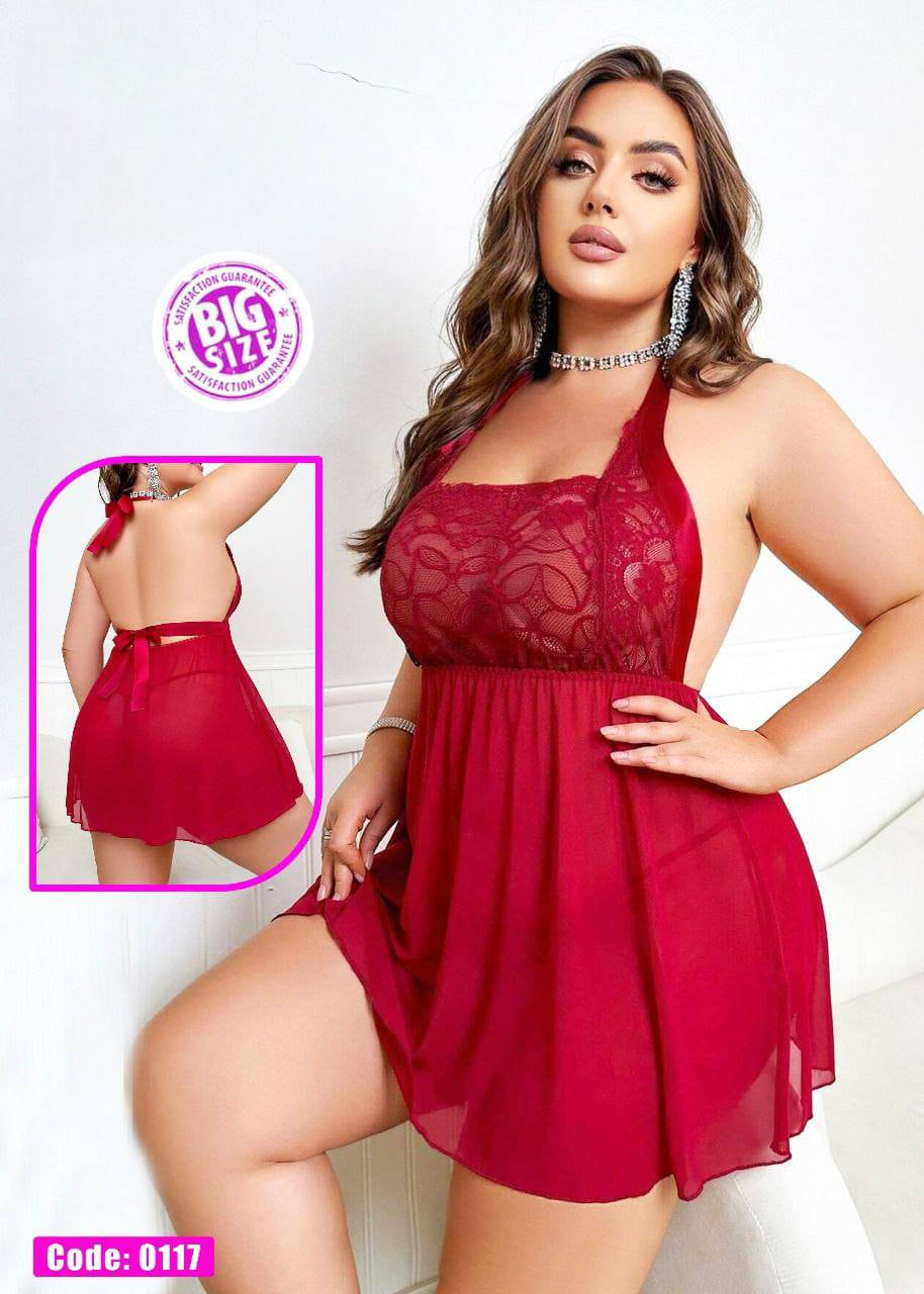 0117 لانجرى شيفون بيج سايز كود