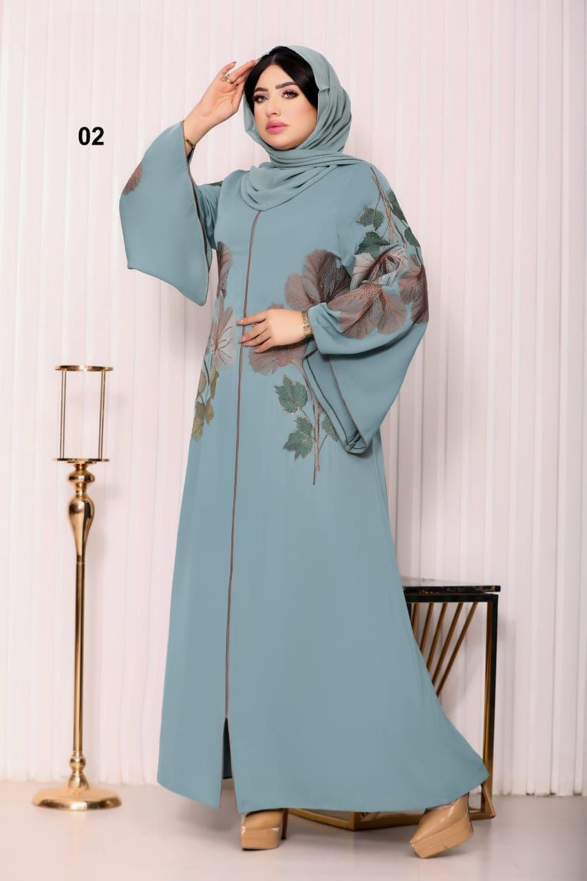 عباية خليجي حرير خروج حريمى كود 002