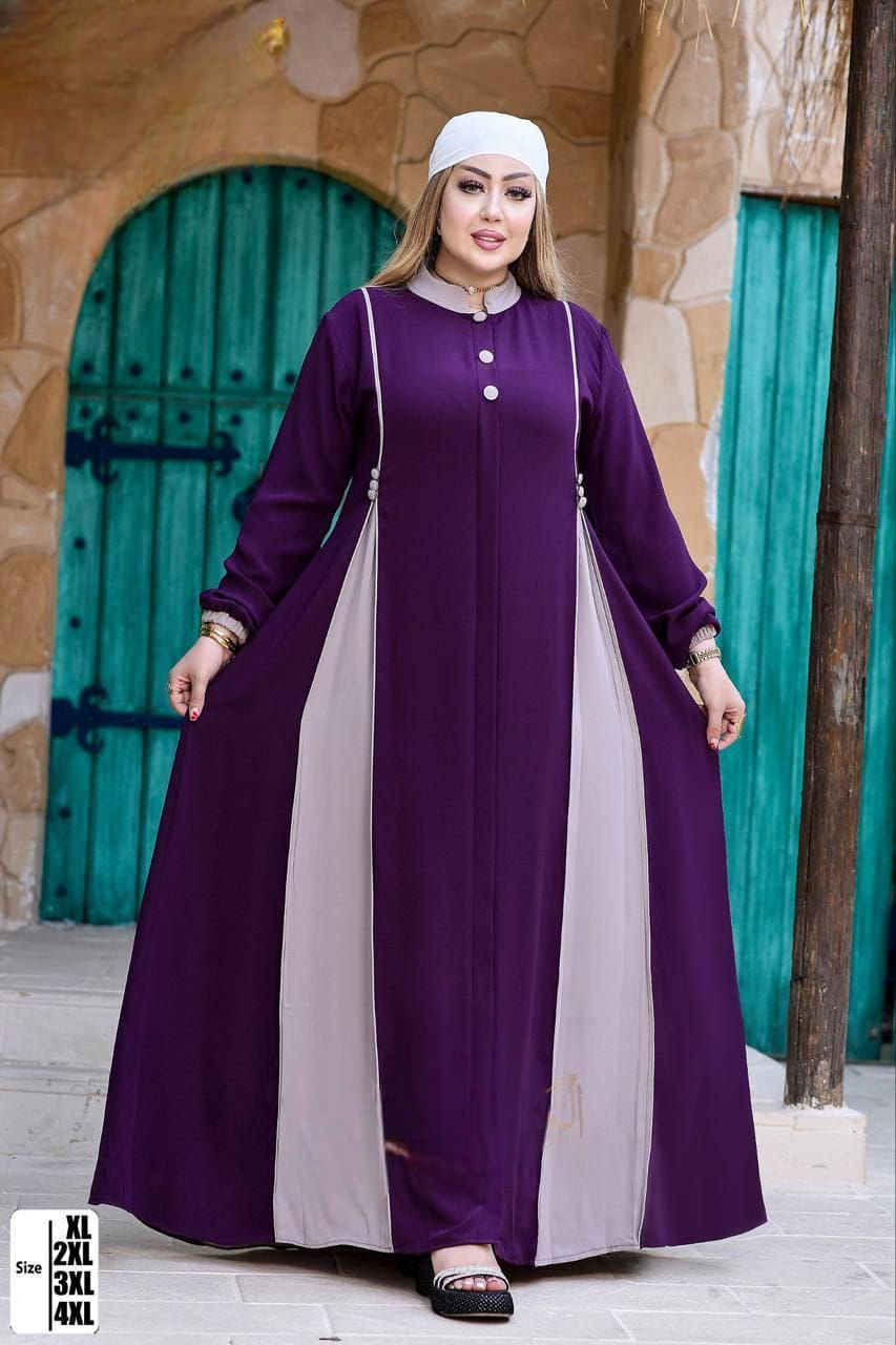 عباية خليجي حرير خروج حريمى كود 133