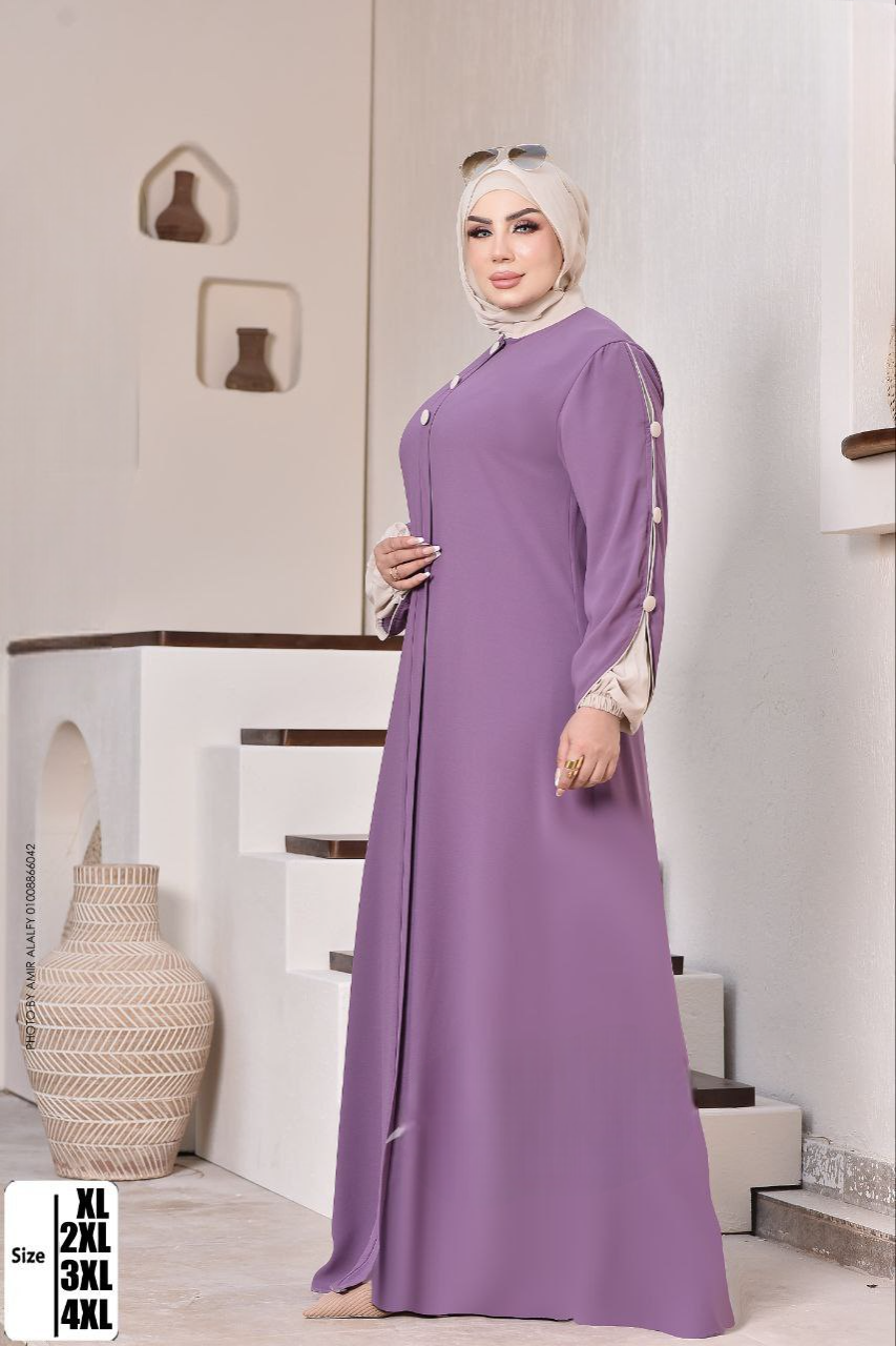 عباية خليجي حرير خروج حريمى كود 119