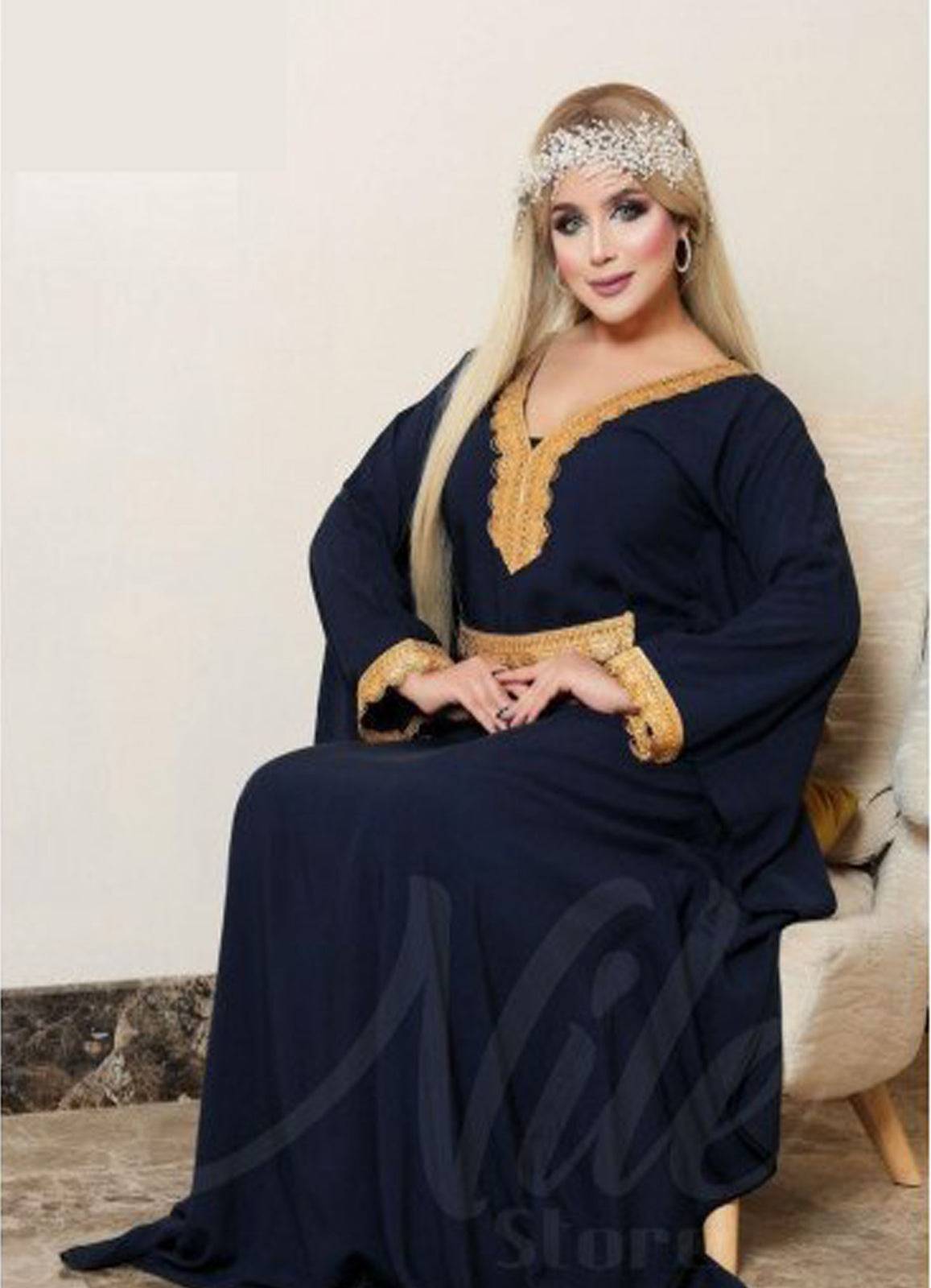 جلابية nile مصري كحلي 1473