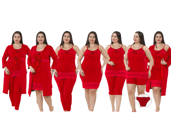 بيجامة 7 قطع نسائي صيفي 2453