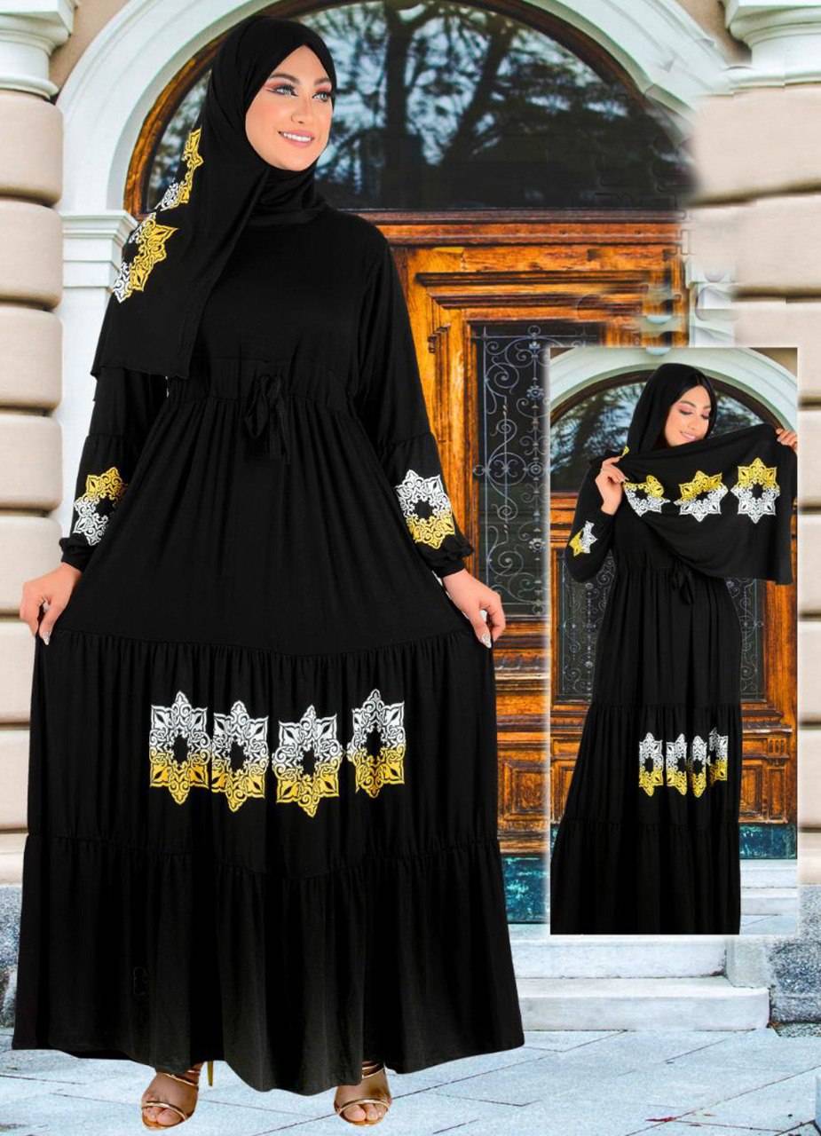 فستان محجبات 030 اسود