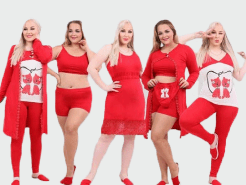 طقم بيجامة نسائية 9 قطع كود 925