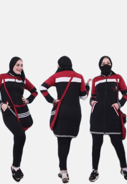 طقم محجبات كود 912 احمر