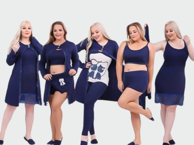 طقم بيجامة نسائية 9 قطع كود 925