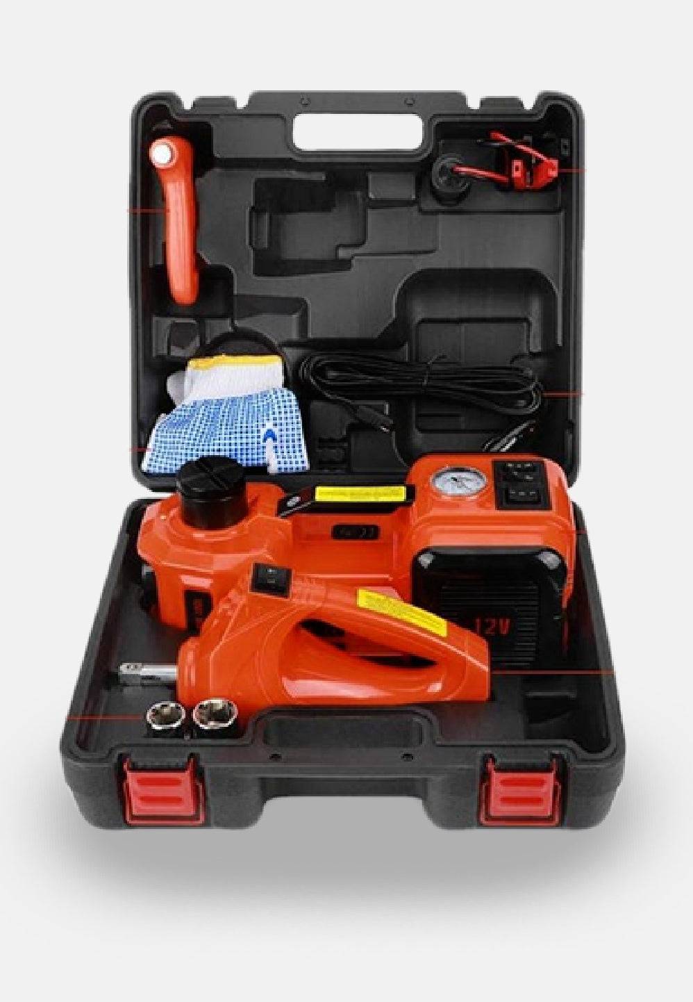 رافعة هيدروليك للسيارة 5 طن بالمنفاخ ومفتاح الكفرات