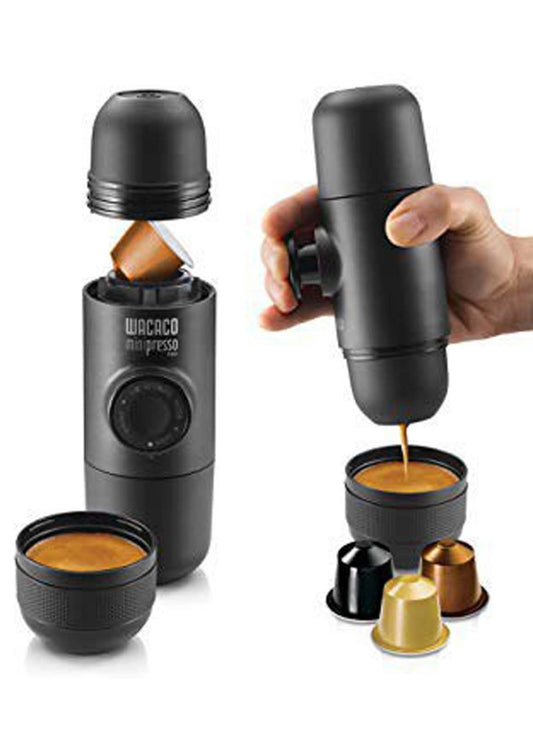 صانعة القهوة الاسبريسو ميني اليدوية 80 ملي بقوة 18 بار