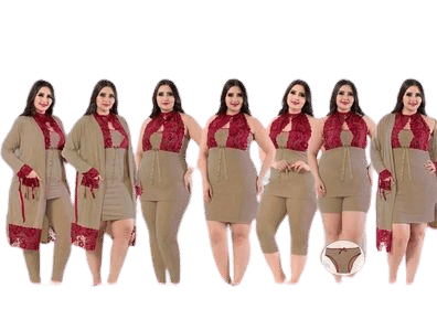 بيجامة 7 قطع نسائي صيفي 2026