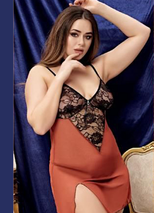 لانجري ناعم بيج سايز 5227 مقاس بيج سايز تصميم فريد وجذاب