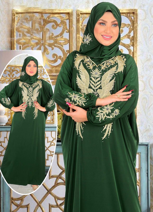 ملابس طويلة اسدال كود 0054 اخضر
