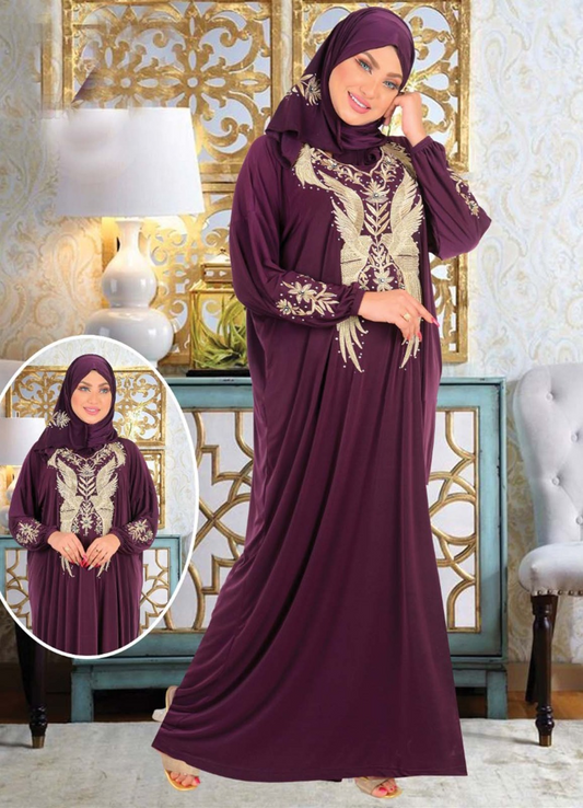 ملابس طويلة اسدال كود 0054 موف