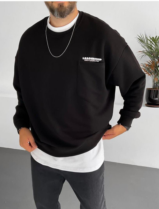 لون اسود مقاس لارج من لبسي  H200 هودي رجالي شتوي