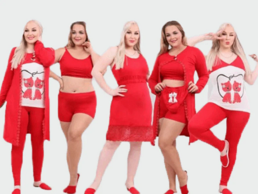 طقم حريم السلطان بيجامة نسائية 9 قطع كود 925 من لبسي