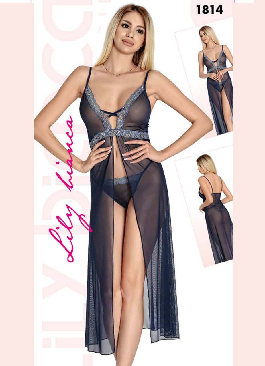 1814 بيبي دول تركي طويل شيفون من لبسي