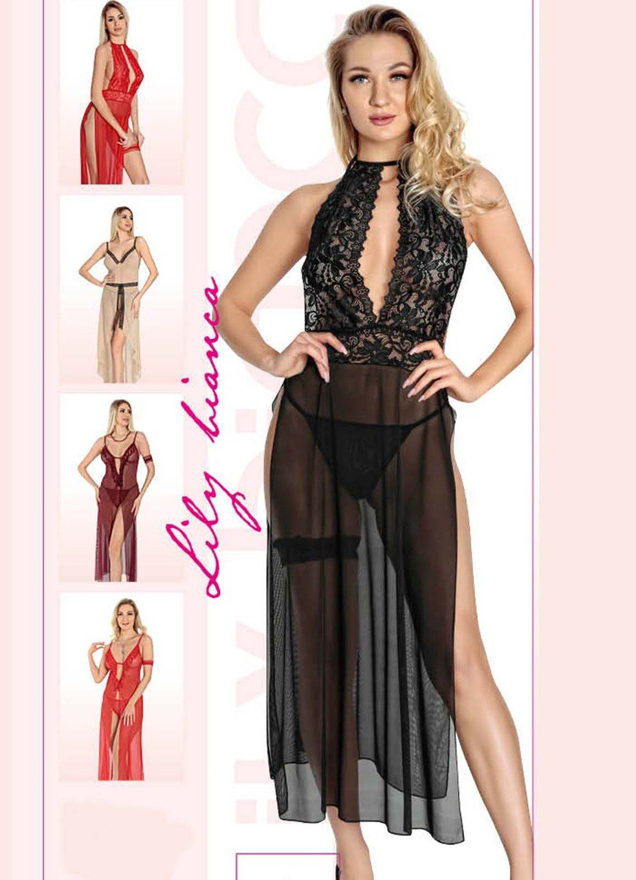 1807 بيبي دول تركي طويل شيفون من لبسي