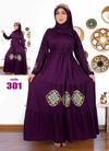 فستان محجبات 301 موف من لبسي