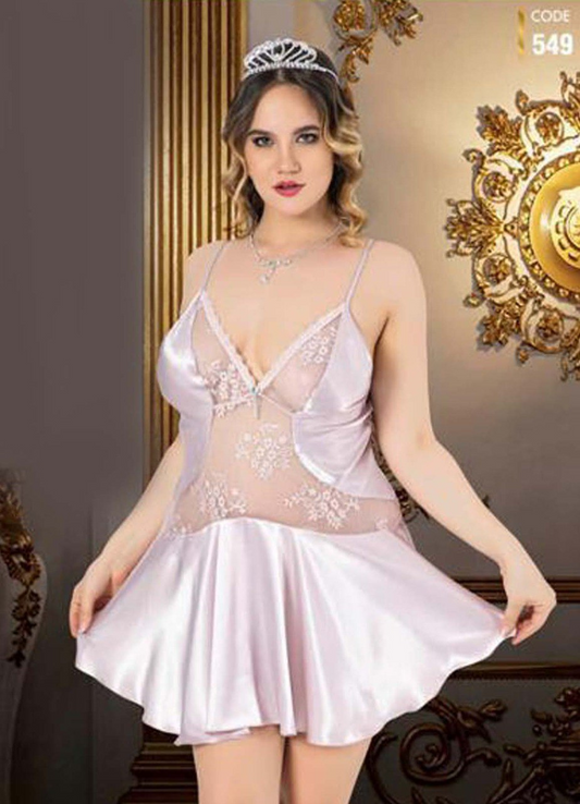 549 لانجيرىتركى قصير ساتان من لبسي