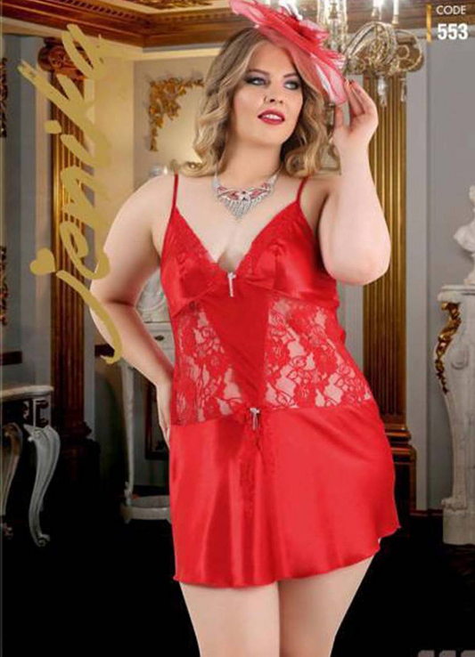 553 لانجيري تركي قصير ساتان من لبسي