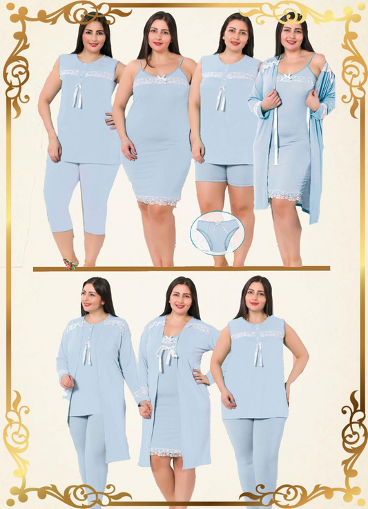 ملابس بيجامة 7 قطع 2460 من لبسي