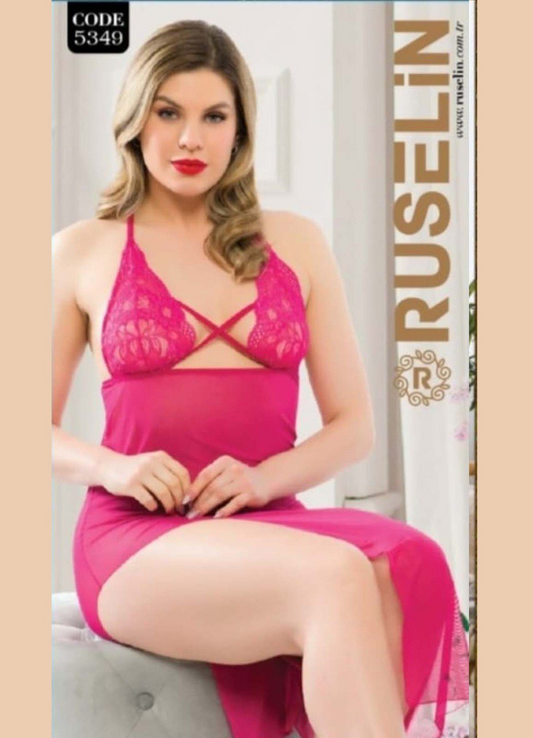 5349 بيبي دول تركي قصير شيفون من لبسي