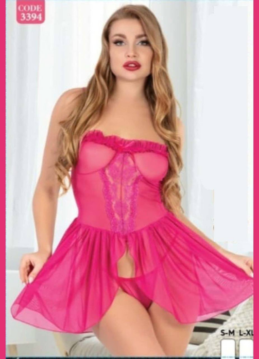 3394 بيبي دول تركي شيفون من لبسي