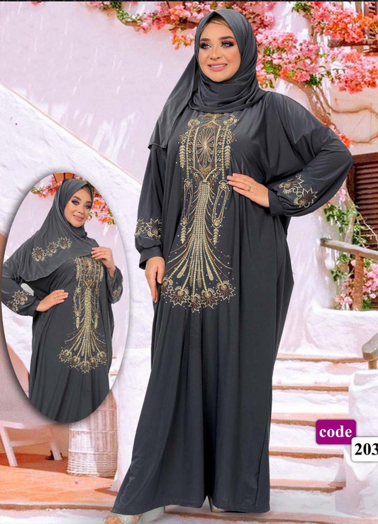 M S Y اسدال محجبات 2038 رمادي من