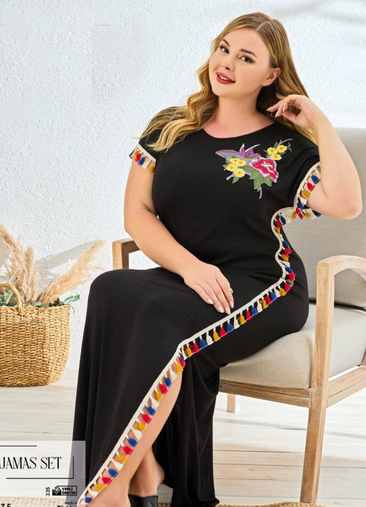 عبايه منزلي تركي صيفي 3027 من لبسي