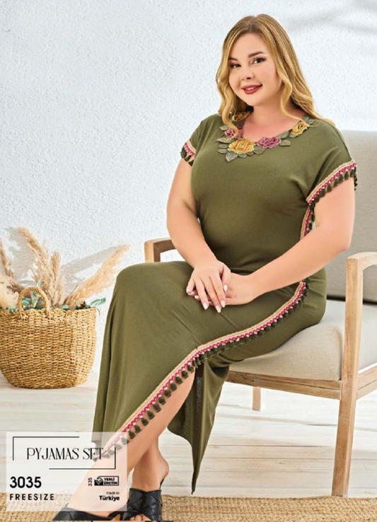 عبايه منزلي تركي صيفي 3035 من لبسي