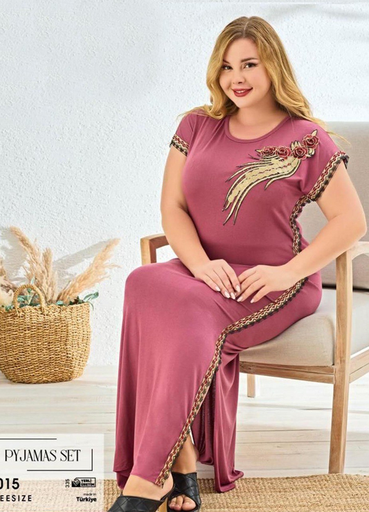 عبايه منزلي فري سايز  تركي صيفي 3015 من لبسي