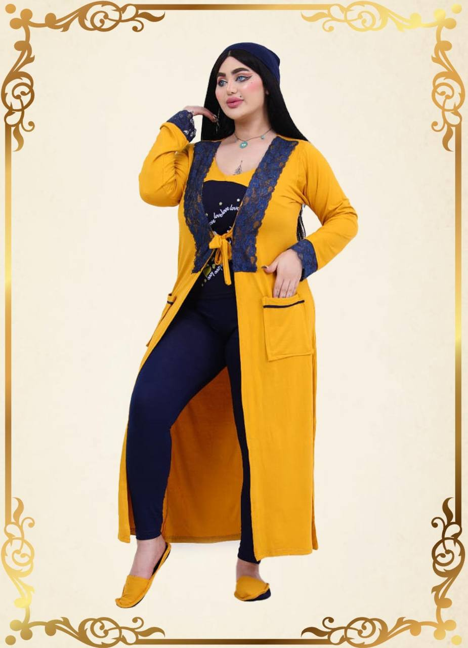 M S Y بيجامة 8 قطعة اصفر حريمي صيفي 9003 من
