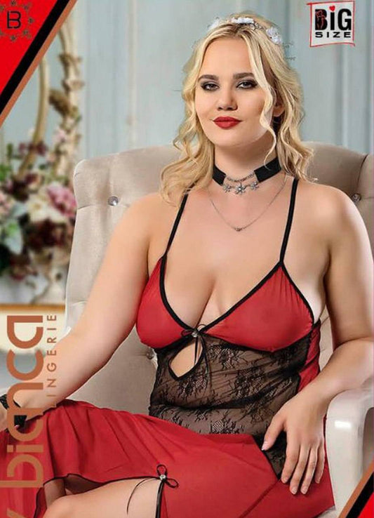 لانجيري بيانكا طويل احمر 6019